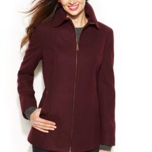 NAUTICA WOMEM’S ZIP-FRONT PREOWNED WOOD BLEND JACKET SIZE SMALL